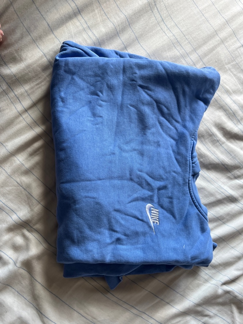 Nike Royal Blue hoodie Sweatshirt with White Swoosh